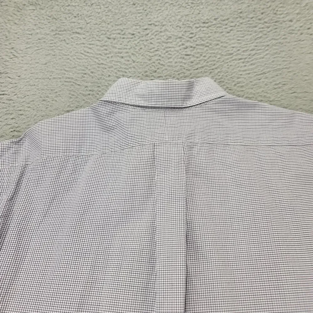 Ralph Lauren Shirt Mens 17 32-33 Purple Plaid Flesh Pony Classic‎ Fit Flesh Pony